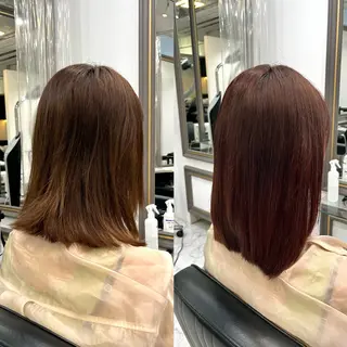 ミディアム カラー ⠀ 那月のヘアスタイル