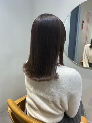 セミロング カラー roka所属・当日予約大歓迎💗 依田瑞希のヘアスタイル