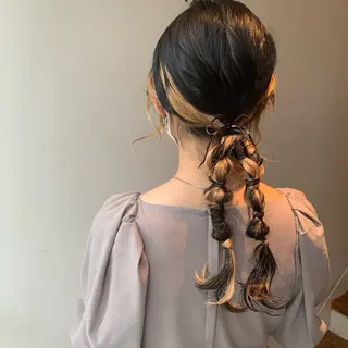 ロング ヘアアレンジ SALOWIN名古屋栄店所属・Yuuki🌷名古屋 栄 カラー/ボブのヘアスタイル