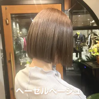 ショート カラー 神戸ボブ✂️ ioe三宮/田 伸佳のヘアスタイル