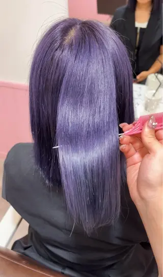 ミディアム カラー 艶髪ハイトーン/ ブロンド/Nagiのヘアスタイル