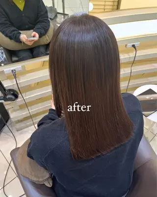 カラー パーマ 縮毛矯正/艶髪/ チホリのヘアスタイル