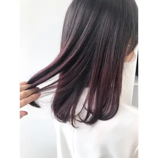 ミディアム カラー 推しカラー✨ オタク美容師ユウカのヘアスタイル