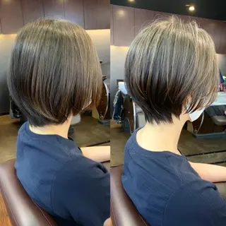 ショート 縮毛矯正/ショート/ レイヤー/畑中正敏のヘアスタイル