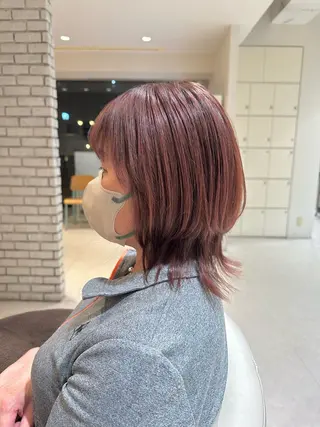 ミディアム 梅本 夢香のヘアスタイル