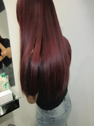 ロング カラー ボブ/ハイトーン🪽 堀内志茉🍀のヘアスタイル