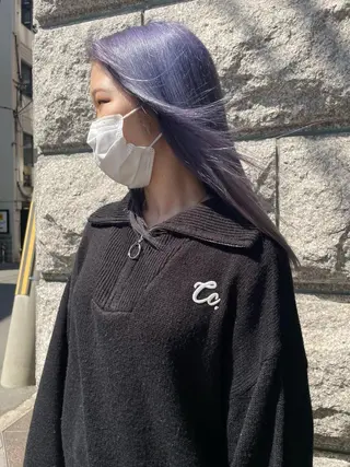 ロング カラー ハイトーンエクステ 🎩カズキ🎩のヘアスタイル