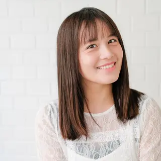 セミロング 美髪✨LAKOLA  池袋✨のヘアスタイル