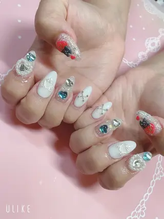 ミディアム ネイル 《LB》ラブリエ Nail&eyeのマツエク・マツパデザイン