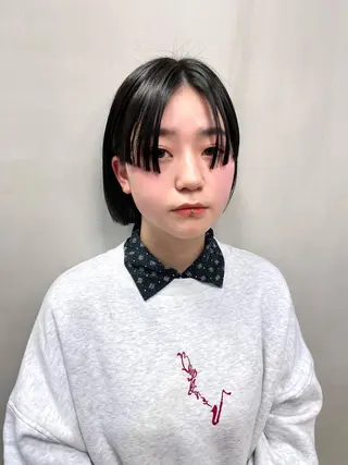 ミディアム カラー パーマ ヘアアレンジ メンズ キッズ ネイル マツエク・マツパ アイブロウ tatsumi/ボブ ウルフ/レイヤーのヘアスタイル