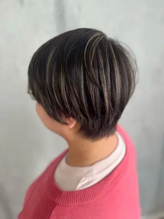 ショート カラー Mariana雛/ 西大分/ハイライトのヘアスタイル