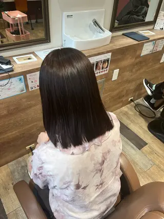 ミディアム 顔まわり/オフィス カラー/青栁優🔆のヘアスタイル