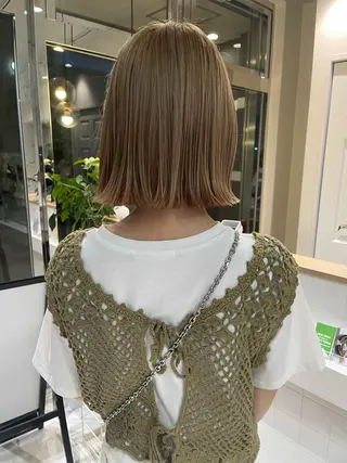 ショート カラー * 透明感カラー c h i h o *のヘアスタイル