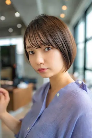 ショート カラー 🉐レイヤー/塩見 弘樹🉐渋谷のヘアスタイル