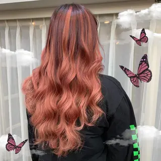 ロング CS made by SHACHU栄店所属・❤️‍🔥シールエク ＋カラー京❤️‍🔥のヘアスタイル