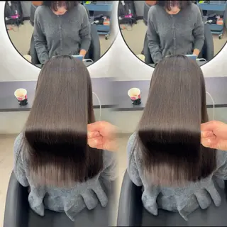 ロング カラー ヘアアレンジ 新宿 /髪質改善/ 縮毛矯正/ヒュウガのヘアスタイル