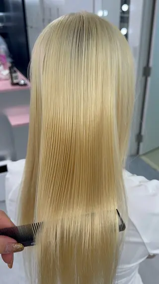 セミロング カラー ✨Tiam渋谷✨ しゅけ／ハイトーンのヘアスタイル