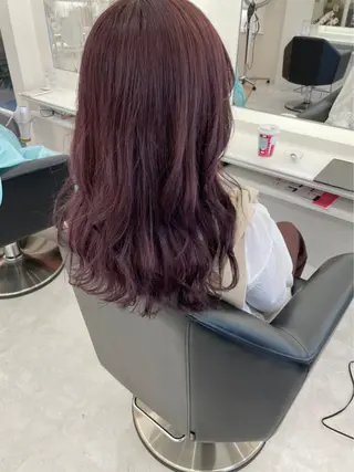 セミロング カラー GOODDAY ヘアサロンのヘアスタイル