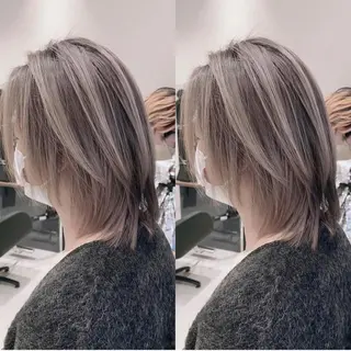 カラー メンズ オフホワイトアンドなんば所属・福西 洋斗のヘアスタイル