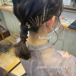 ミディアム カラー パーマ ヘアアレンジ メンズ ワット 原宿のヘアスタイル