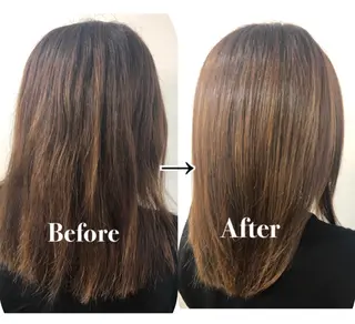 セミロング 【韓国ヘア×透明感 カラー】笹谷 莉未のヘアスタイル