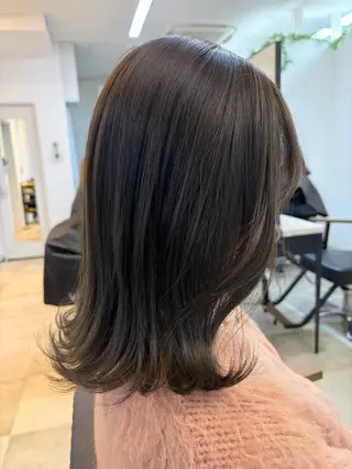 ミディアム カラー 🥀韓国ヘア🥀 宮津真菜のヘアスタイル