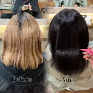 カラー レイヤー/顔周り/ 韓国ヘア🤍フウカのヘアスタイル