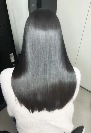 ロング 新宿/縮毛矯正/ カラー/羽生沢のヘアスタイル