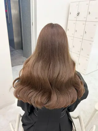 カラー 透ける透明感カラー 🤍anju🎀のヘアスタイル