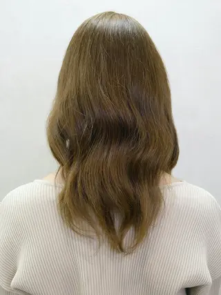 セミロング カラー 大人レイヤー& 透明感カラー💄のヘアスタイル