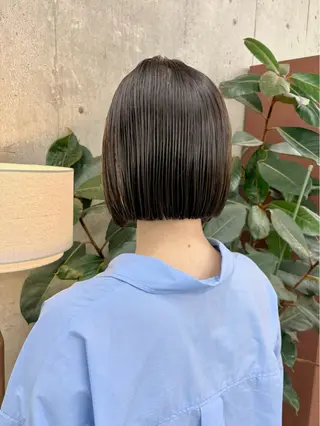 ショート AYAKA/名古屋/ 栄/ボブ/透明カラーのヘアスタイル