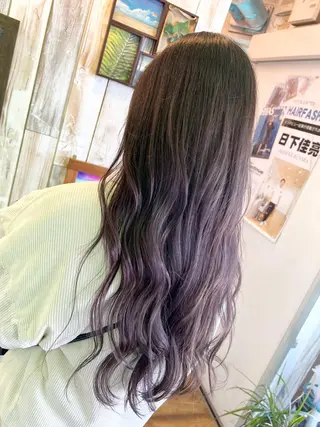カラー 茅ヶ崎/ハイライト/ ハイトーン/関口実華のヘアスタイル
