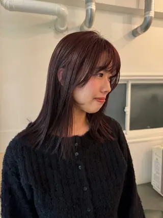 ロング 清水愛果/オリーブ カラー/透明感カラーのヘアスタイル