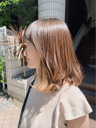 ミディアム 横浜／桜木町／艶髪 【Shin】亀井 真のヘアスタイル