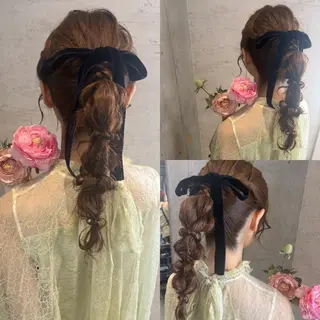 ロング ヘアアレンジ Reve resort所属・美髪× ヘアセット✨Araiのヘアスタイル