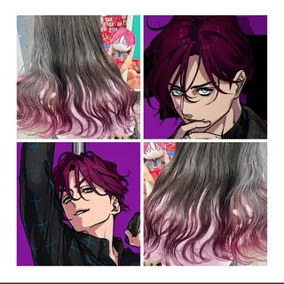 セミロング カラー GARU-ガル-所属・TSUNO🦖 派手髪/オタク美容師のヘアスタイル