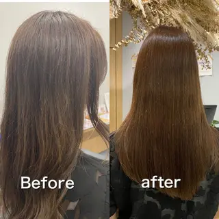 セミロング カラー salowin梅田茶屋町suite所属・ハイトーンヘア/ 島崎　タクミのヘアスタイル