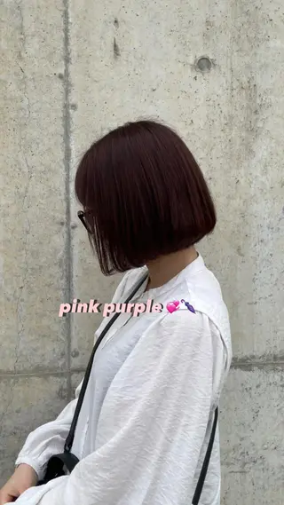 ミディアム カラー 北山 巴奈のヘアスタイル