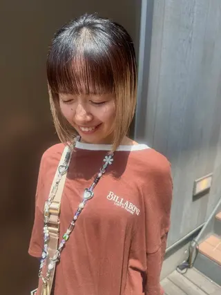 ショート ブリーチ/艶カラー /縮毛矯正/みなのヘアスタイル