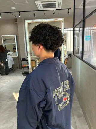 ショート パーマ メンズ 長谷川 湧のヘアスタイル