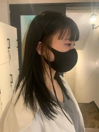 ロング カラー パーマ ヘアアレンジ メンズ キッズ ネイル マツエク・マツパ SALOWIN梅田茶屋町店所属・ウルフレイヤーカット /チヒロのヘアスタイル