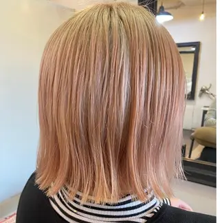 ミディアム カラー 🪞パーマ🐾 ストカール🌷川原のヘアスタイル