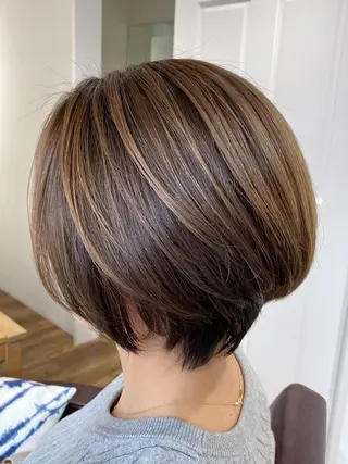 ショート GO TODAY SHAiRE SALON 横須賀所属・ハイライト⭐️上野 高広のヘアスタイル