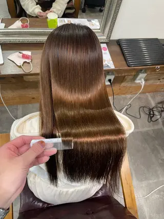 ロング SOYON西大寺店所属・ダブルカラー/ 髪質改善💎安藤のヘアスタイル