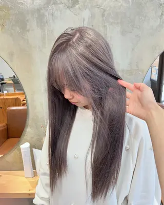 ロング カラー Noele hair atelier(ノエルヘアアトリエ)所属・北上ゆい/個性派/ ナチュラルアレンジのヘアスタイル