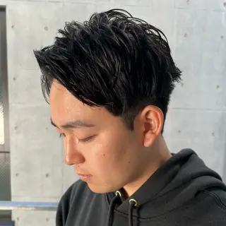 ショート メンズ 大人メンズヘア メンズパーマSHUNのヘアスタイル