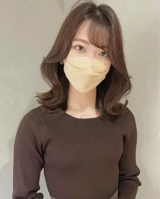 ミディアム 韓国風/髪質改善 赤み消し✨junkiのヘアスタイル