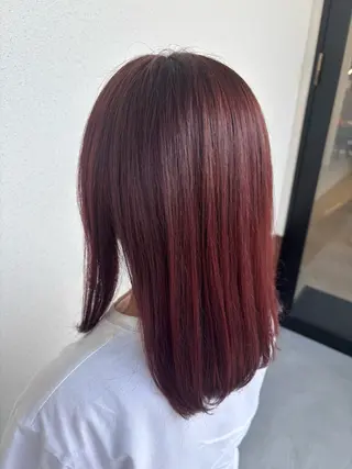 ミディアム ルプラボウ あいか 韓国ヘア/艶髪のヘアスタイル