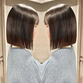 ショート ボブ/髪質改善/ ミディアム/浅川俊輝のヘアスタイル