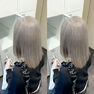 ショート カラー キッズ 透明感カラー×艶矯正 カット特化/さくらのヘアスタイル